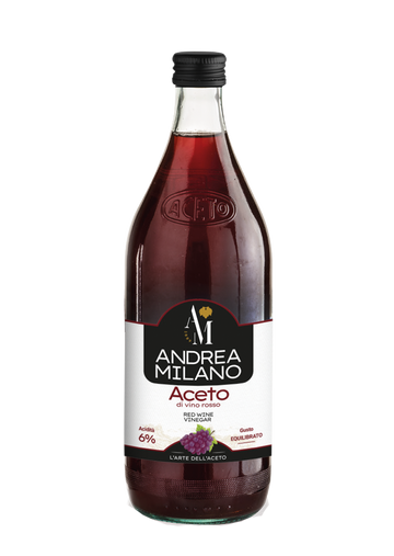 Sarkanvīna etiķis 1000ml 6% Andrea Milano, Itālija  (mērvienība: gb)