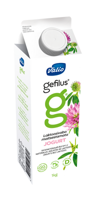 Jogurts bez laktozes 2.5% 1kg tetra Valio Gefilus, Igaunija (mērvienība: gb)
