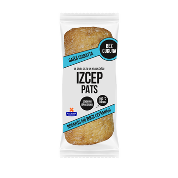 Maize gaiša Ciabatta - Izcep pats 300g, Latvijas maiznieks (mērvienība: gb)