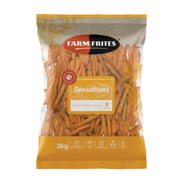 Saldēti saldie kartupeļi frī 9mm Batat , 2kg FARM FRITES (mērvienība: gb)