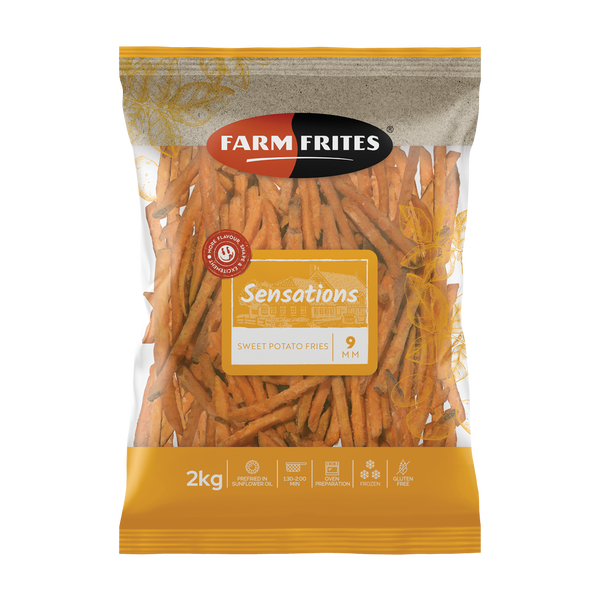 Saldēti saldie kartupeļi frī 9mm Batat , 2kg FARM FRITES (mērvienība: gb)