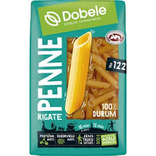 Makaroni Penne Rigate 500gr trubiņas, Dobeles dzirnavnieks, Latvija  (mērvienība: gb)