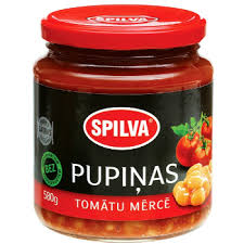 Pupiņas tomātu mērcē 580g Spilva (mērvienība: gb)