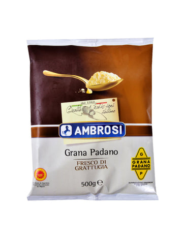 Siers Grana padano rīvēts pārslās 500g, Itālija  (mērvienība: gb)