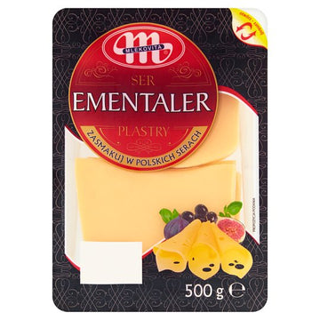 Siers Emmentaler šķēlēs 500gr, Polija (mērvienība: gb)