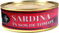 Sardīnes tomātu mērcē 240gr, Latvija (mērvienība: gb)
