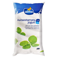 Jogurts bez piedevām 1.5% plēvē 1 kg Alma, Igaunija  (mērvienība: gb)
