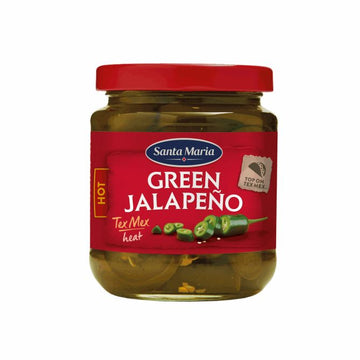 Pipari zaļie Jalapenjo šķēlītēs 215g, Santa Maria, Itālija (mērvienība: gb)