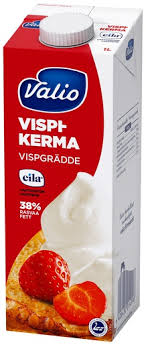 Saldais krējums 38% bez laktozes UHT 1L Valio, Igaunija (mērvienība: gb)