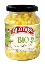 BIO Kukurūza konservēta 330gr Globus (mērvienība: gb)